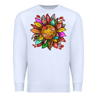 White strawberry sunflower Premium Sweatshirt - texasbilliewilder