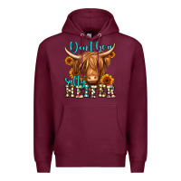Burgundy don't be a salty heifer long haired cow Premium Hoodie - Jasminsmagicworld