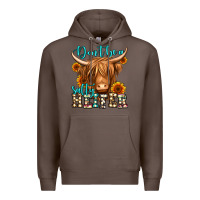 Coffee don't be a salty heifer long haired cow Premium Hoodie - Jasminsmagicworld
