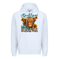 White don't be a salty heifer long haired cow Premium Hoodie - Jasminsmagicworld