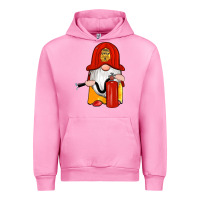 Fuchsia Pink firefighter gnomes Urban Hoodie - Artiststas