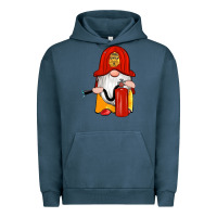Pigment Midnight Navy firefighter gnomes Urban Hoodie - Artiststas