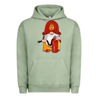 Pigment Oil Green firefighter gnomes Urban Hoodie - Artiststas