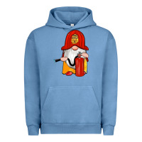 Pigment Pebble Blue firefighter gnomes Urban Hoodie - Artiststas