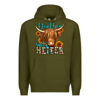 Army Green don't be a salty heifer long haired cow Premium Hoodie - Jasminsmagicworld