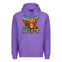 Purple don't be a salty heifer long haired cow Premium Hoodie - Jasminsmagicworld