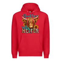 Red don't be a salty heifer long haired cow Premium Hoodie - Jasminsmagicworld