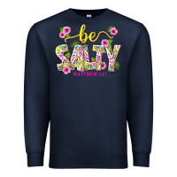 Navy summer be salty matthew 5 13 Premium Sweatshirt - texasbilliewilder