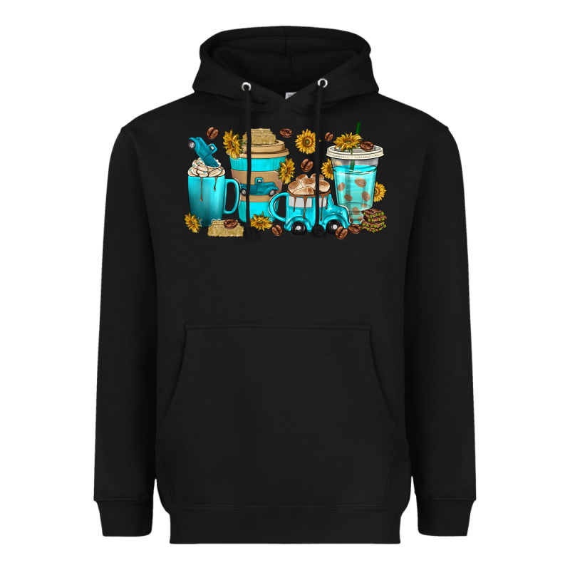 Truck Coffee Cups Heavyweight Hoodie by texasbilliewilder | Teevron