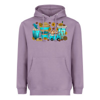 Lavender truck coffee cups Heavyweight Hoodie - texasbilliewilder