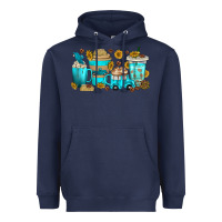 Navy truck coffee cups Heavyweight Hoodie - texasbilliewilder
