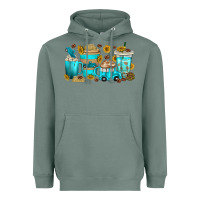 Sage truck coffee cups Heavyweight Hoodie - texasbilliewilder