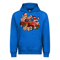 Cobalt christmas tree cake with farm track and santa ado Urban Hoodie - AdoDesignShop