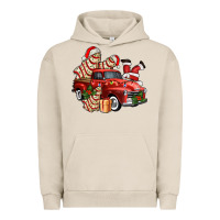 Pigment French Oak christmas tree cake with farm track and santa ado Urban Hoodie - AdoDesignShop