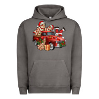 Pigment Tornado christmas tree cake with farm track and santa ado Urban Hoodie - AdoDesignShop