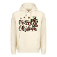 Sandshell merry christmas wood slice ornament Premium Hoodie - JahusDesignShop