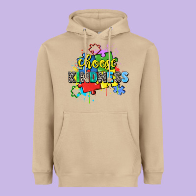 Choose Kindness Heavyweight Hoodie Designed By Zillion Design Studio