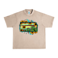French Oak Kansas map sunflower catus serape Urban Heavy Tee - RanaPortraitStore