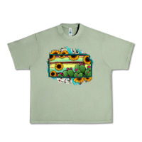 Oil Green Kansas map sunflower catus serape Urban Heavy Tee - RanaPortraitStore