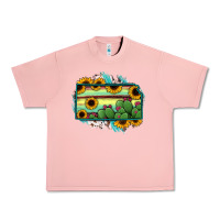 Kansas Map Sunflower Catus Serape Urban Heavy Tee | Teevron