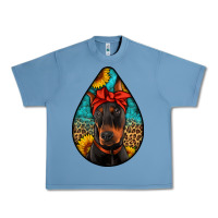 Pebble Blue doberman Urban Heavy Tee - Artiststas
