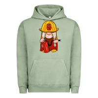 Pigment Oil Green firefighter gnomes Urban Hoodie - Artiststas