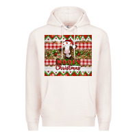 Pale Pink Moooey christmas Premium Hoodie - Artiststas