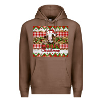 Chestnut Moooey christmas Premium Hoodie - Artiststas