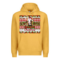 Mustard Moooey christmas Premium Hoodie - Artiststas