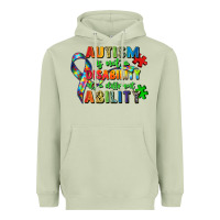 Matcha autism is not a disability its a different ability Heavyweight Hoodie - Zillion Design Studio