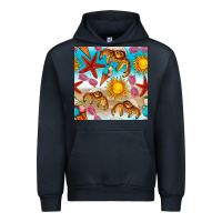 Navy beach seamless pattern Urban Hoodie - BundleAndBundleShop