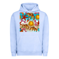 Pigment Grape Ice beach seamless pattern Urban Hoodie - BundleAndBundleShop