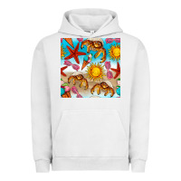 Pigment Lunar Rock beach seamless pattern Urban Hoodie - BundleAndBundleShop