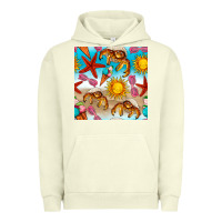 Pigment Pistachio beach seamless pattern Urban Hoodie - BundleAndBundleShop