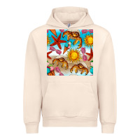 Sandshell beach seamless pattern Urban Hoodie - BundleAndBundleShop