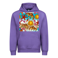 Tulip beach seamless pattern Urban Hoodie - BundleAndBundleShop