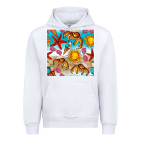 White beach seamless pattern Urban Hoodie - BundleAndBundleShop