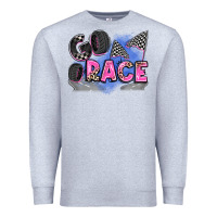 Heather Grey go race Premium Sweatshirt - Zillion Design Studio