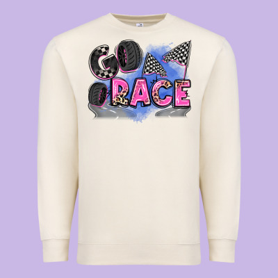 Go Race Premium Sweatshirt Designed By Zillion Design Studio