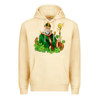 Pina Colada st patricks and horseshoes with shamrocks Premium Hoodie - AdoDesignShop