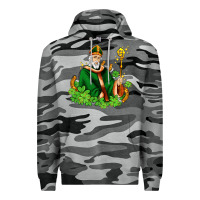 Slate Camo st patricks and horseshoes with shamrocks Premium Hoodie - AdoDesignShop