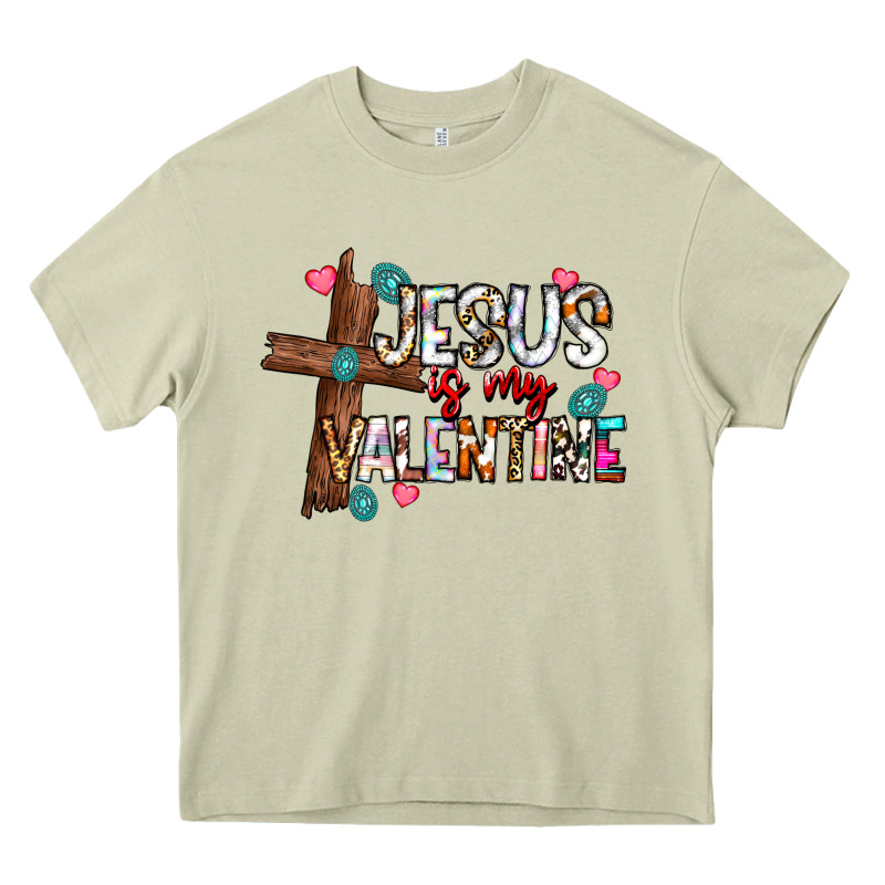 Jesus Is My Valentine Heavy Core Tee by CowhideDigitalArt | Teevron