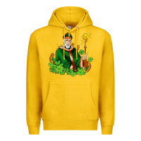 Lemon st patricks and horseshoes with shamrocks Premium Hoodie - AdoDesignShop