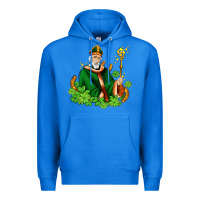 True Royal st patricks and horseshoes with shamrocks Premium Hoodie - AdoDesignShop