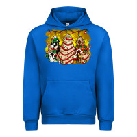 Cobalt christmas tree cake and christmas pattern ado Urban Hoodie - AdoDesignShop