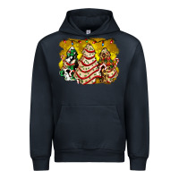 Navy christmas tree cake and christmas pattern ado Urban Hoodie - AdoDesignShop
