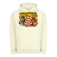 Pigment Pistachio christmas tree cake and christmas pattern ado Urban Hoodie - AdoDesignShop