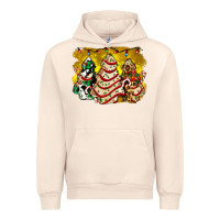 Sandshell christmas tree cake and christmas pattern ado Urban Hoodie - AdoDesignShop