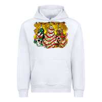 White christmas tree cake and christmas pattern ado Urban Hoodie - AdoDesignShop