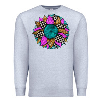 Heather Grey race sunflower Premium Sweatshirt - Zillion Design Studio